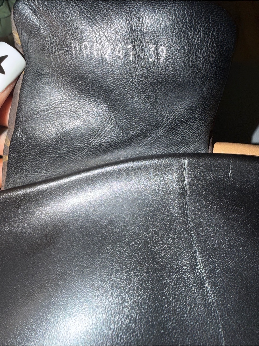 Louis Vuitton Brown and Black Monogram Slide Sandals - Picture 7 of 9